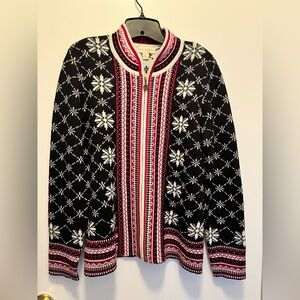 Black and White Snowflake Cardigan